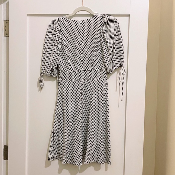 Polka Dot Bow Tie Mini Dress - Picture 3 of 4